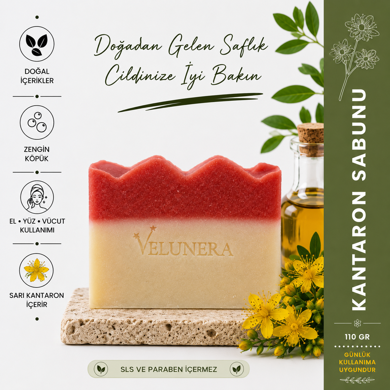 Velunera Kantaron Sabunu 110 g