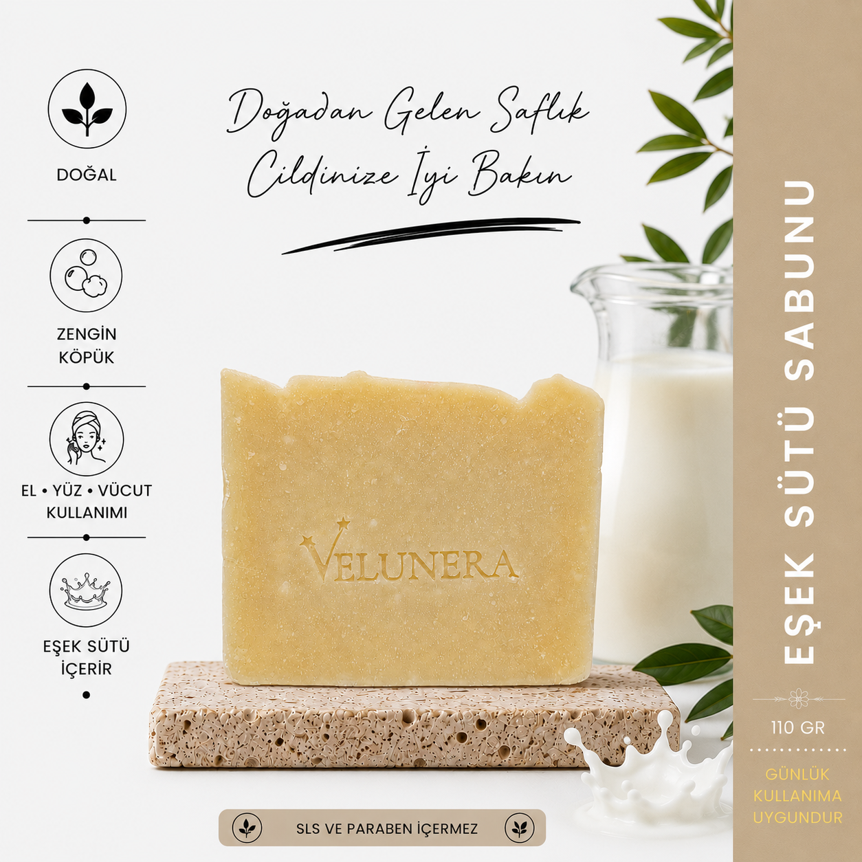 Velunera Eşek Sütü Sabunu 100 gr.